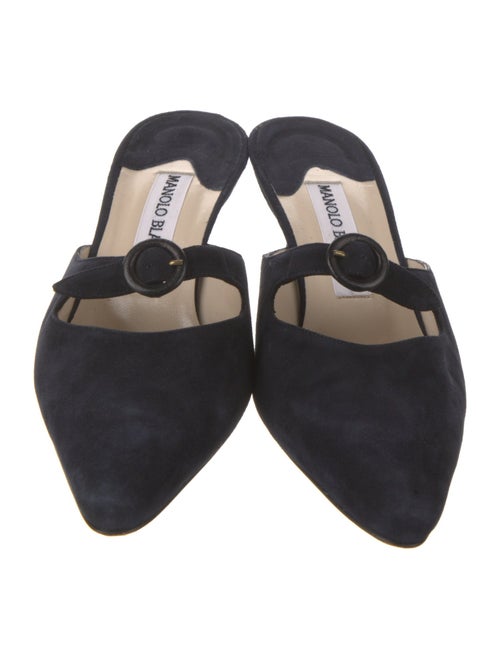 Manolo Blahnik Suede Mules