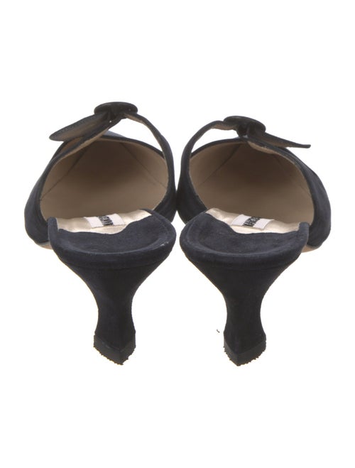 Manolo Blahnik Suede Mules