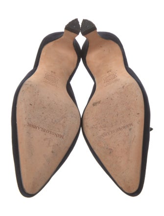 Manolo Blahnik Suede Mules