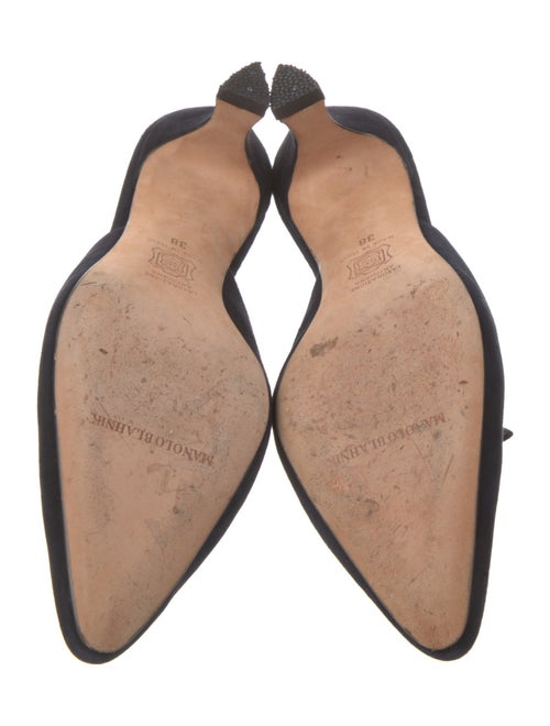 Manolo Blahnik Suede Mules