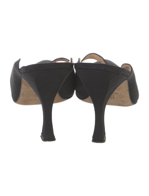 Manolo Blahnik Satin Mules