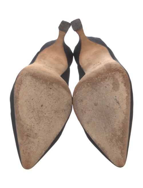 Manolo Blahnik Satin Mules