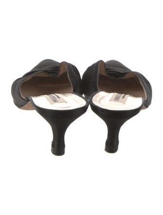 Manolo Blahnik Satin Mules