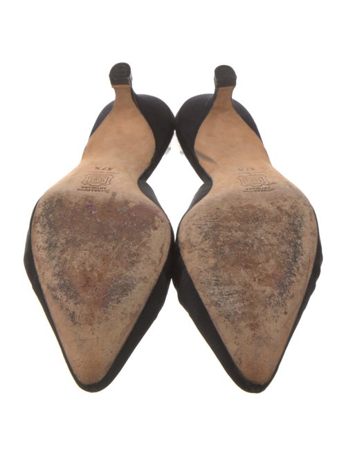 Manolo Blahnik Satin Mules