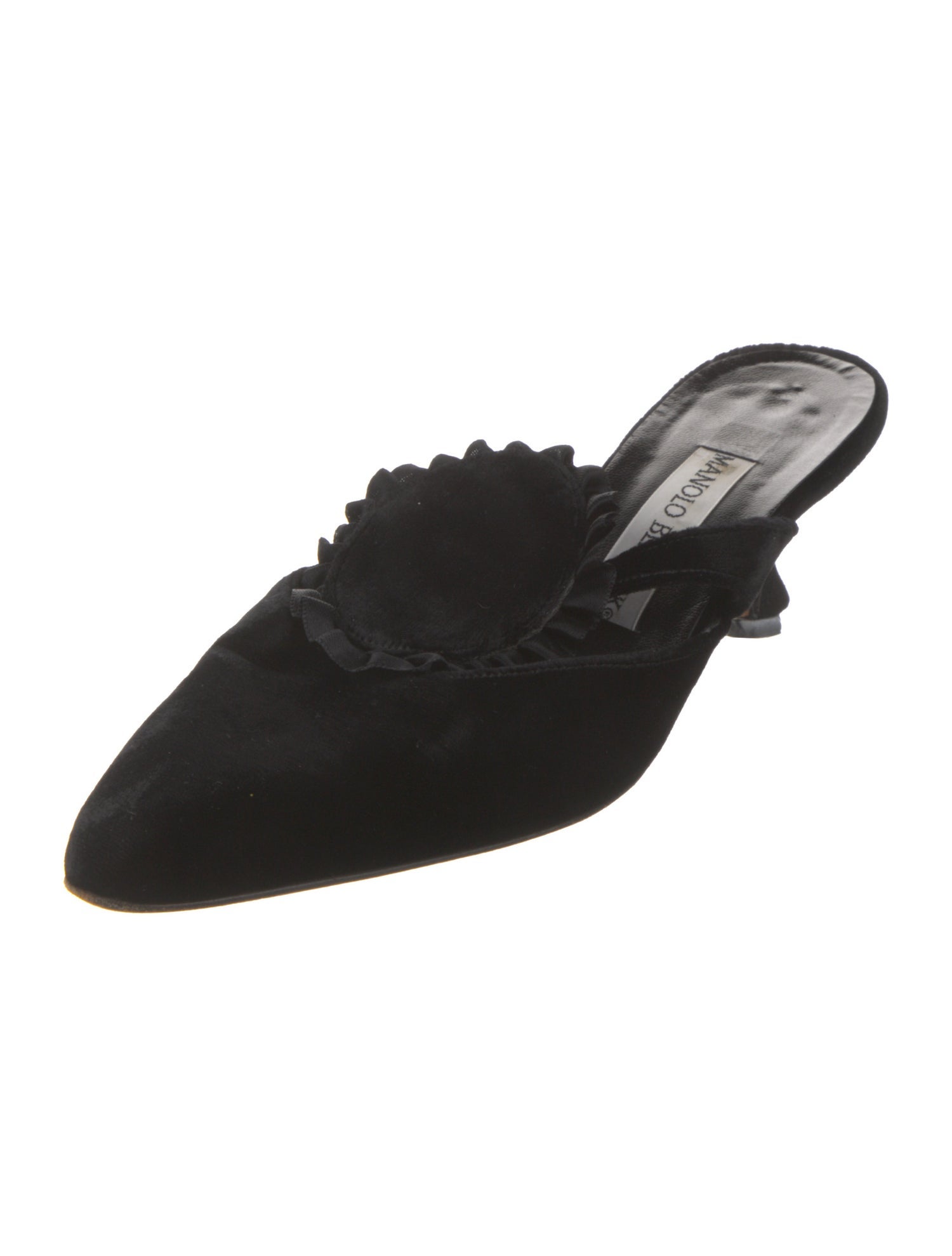 Manolo Blahnik Suede Mules