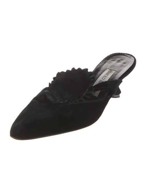 Manolo Blahnik Suede Mules