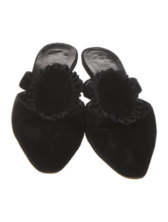Manolo Blahnik Suede Mules