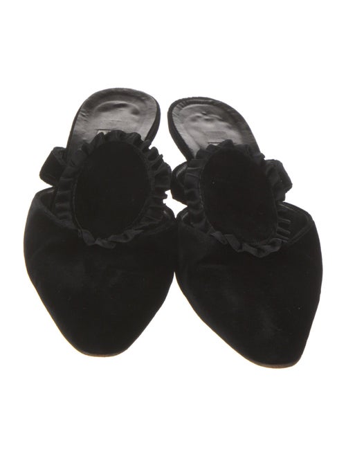 Manolo Blahnik Suede Mules