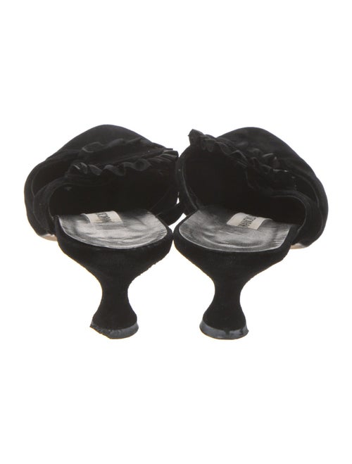 Manolo Blahnik Suede Mules