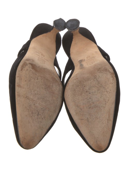 Manolo Blahnik Suede Mules