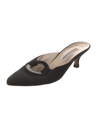 Manolo Blahnik Suede Mules