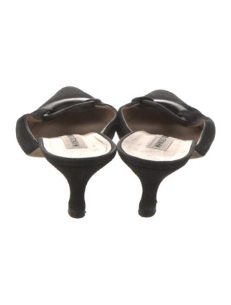 Manolo Blahnik Suede Mules