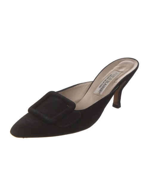 Manolo Blahnik Suede Mules