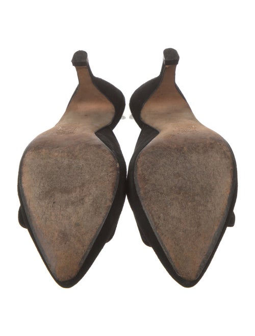 Manolo Blahnik Suede Mules