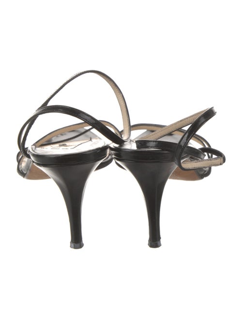 Manolo Blahnik Leather Slingback Sandals