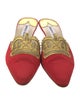 Manolo Blahnik Mesh Accents Mules