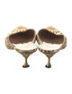 Manolo Blahnik Satin Printed Mules