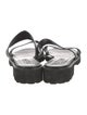 Manolo Blahnik Leather Slides