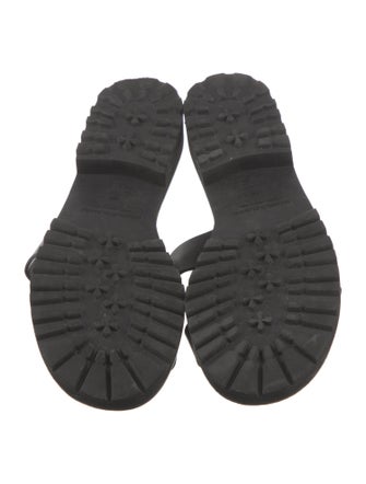 Manolo Blahnik Leather Slides