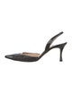 Manolo Blahnik Leather Slingback Pumps