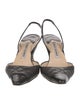 Manolo Blahnik Leather Slingback Pumps