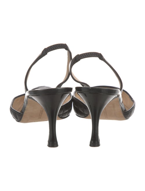 Manolo Blahnik Leather Slingback Pumps