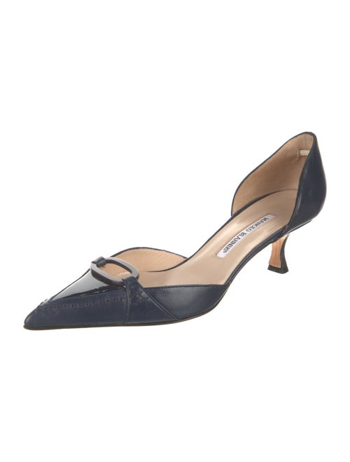 Manolo Blahnik Leather D'Orsay Pumps