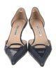 Manolo Blahnik Leather D'Orsay Pumps