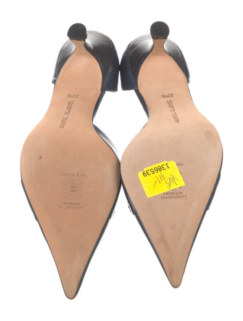 Manolo Blahnik Leather D'Orsay Pumps