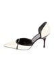 Manolo Blahnik Patent Leather Colorblock Pattern Slingback Pumps