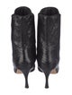Manolo Blahnik Snakeskin Animal Print Chelsea Boots