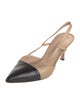 Manolo Blahnik Leather Slingback Pumps