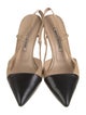 Manolo Blahnik Leather Slingback Pumps