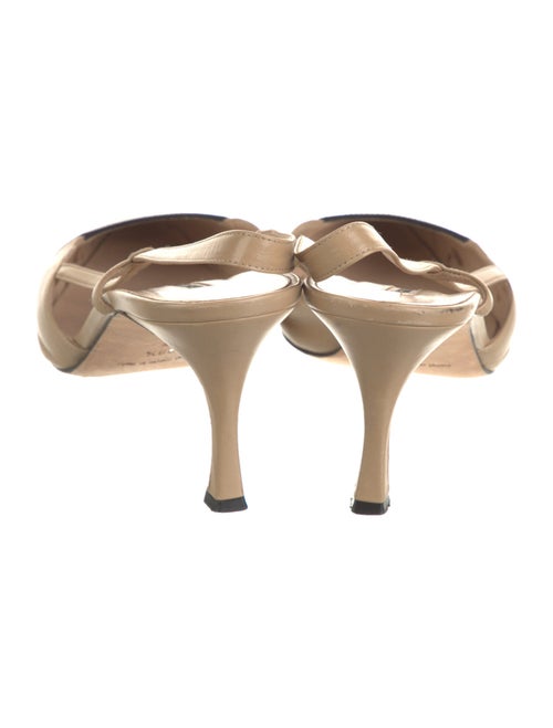 Manolo Blahnik Leather Slingback Pumps