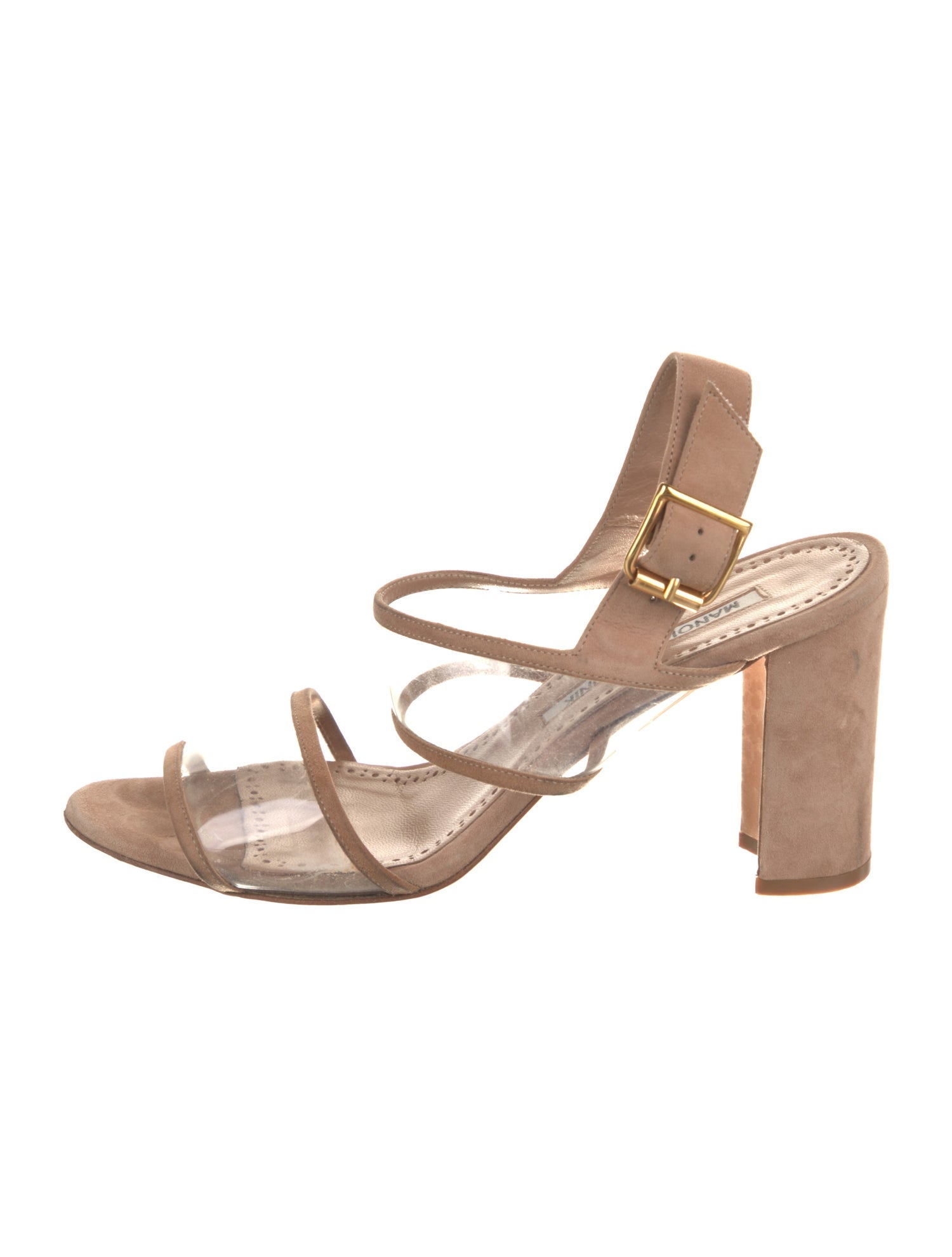 Manolo Blahnik Suede Gladiator Sandals