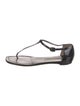 Manolo Blahnik Patent Leather T-Strap Sandals