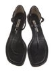 Manolo Blahnik Patent Leather T-Strap Sandals