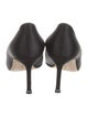 Manolo Blahnik Satin Crystal Embellishments Pumps