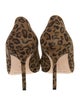 Manolo Blahnik Suede Animal Print Pumps