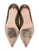 Manolo Blahnik Suede Animal Print Pumps