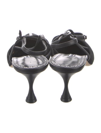 Manolo Blahnik Suede Slingback Pumps