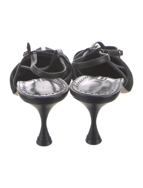 Manolo Blahnik Suede Slingback Pumps