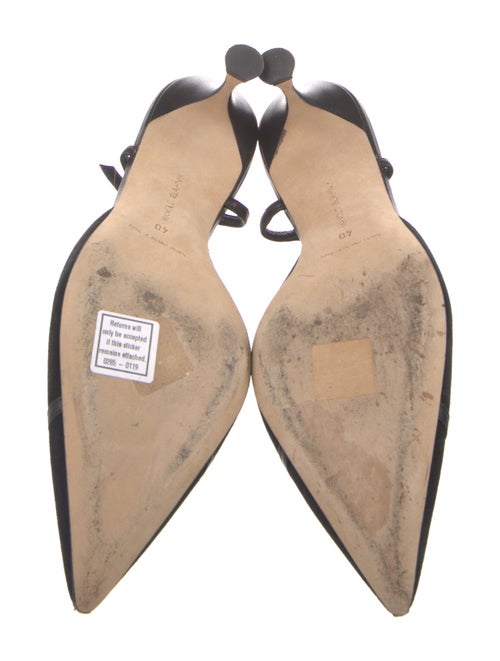 Manolo Blahnik Suede Slingback Pumps