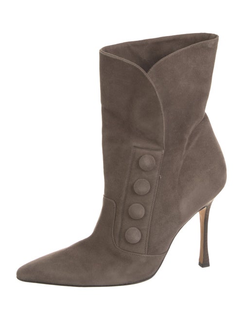 Manolo Blahnik Suede Boots