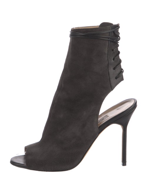 Manolo Blahnik Suede Slingback Sandals