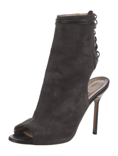 Manolo Blahnik Suede Slingback Sandals