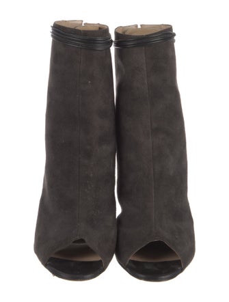 Manolo Blahnik Suede Slingback Sandals