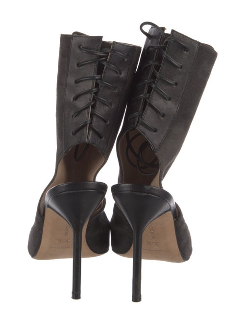 Manolo Blahnik Suede Slingback Sandals