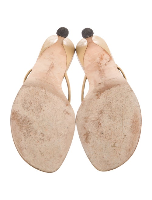 Manolo Blahnik Patent Leather Slides