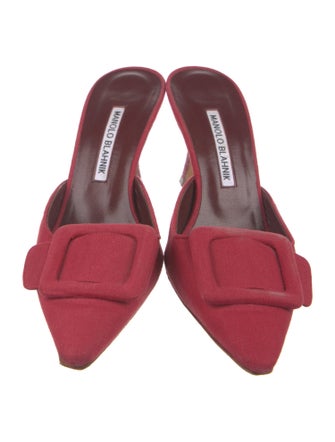 Manolo Blahnik Suede Mules